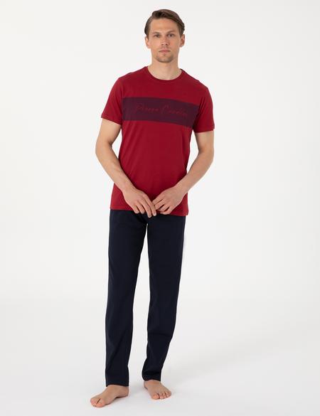 Bordo Kısakol Pijama Takımı - 50314414004