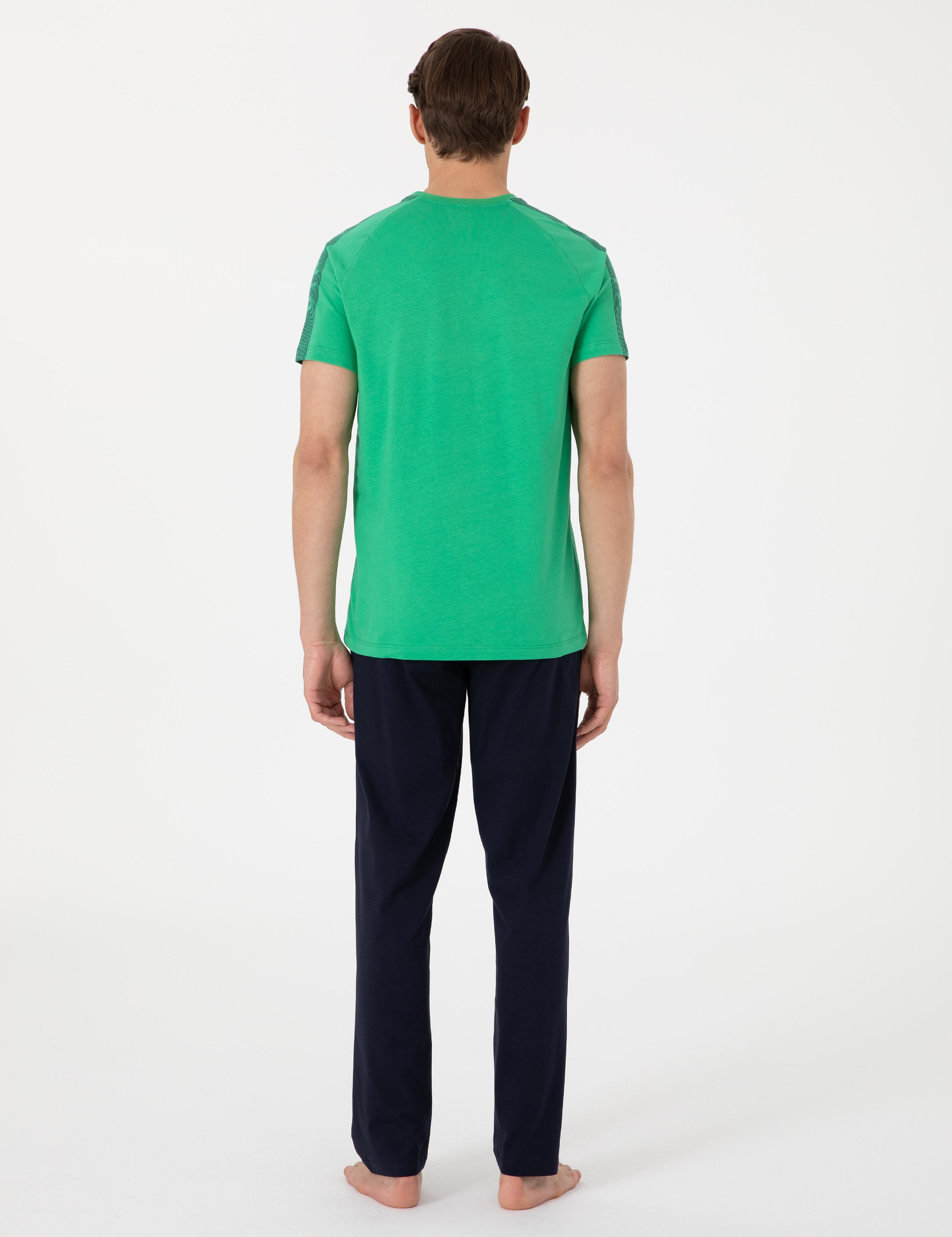 Yeşil Kısakol Pijama Takımı