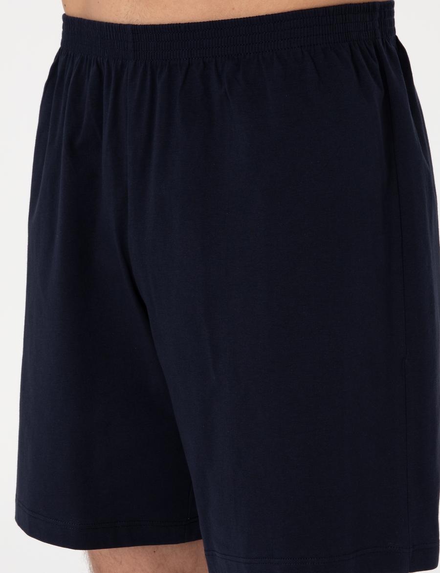 Bordo Kısakol 3'lü Jakarlı Pijama Takımı