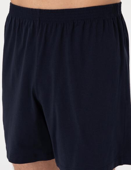 Lacivert Kısakol 3'lü Jakarlı Pijama Takımı - 50314445005