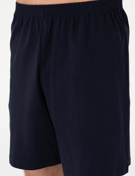 Mavi Kısakol 3'lü Jakarlı Pijama Takımı - 50314445018