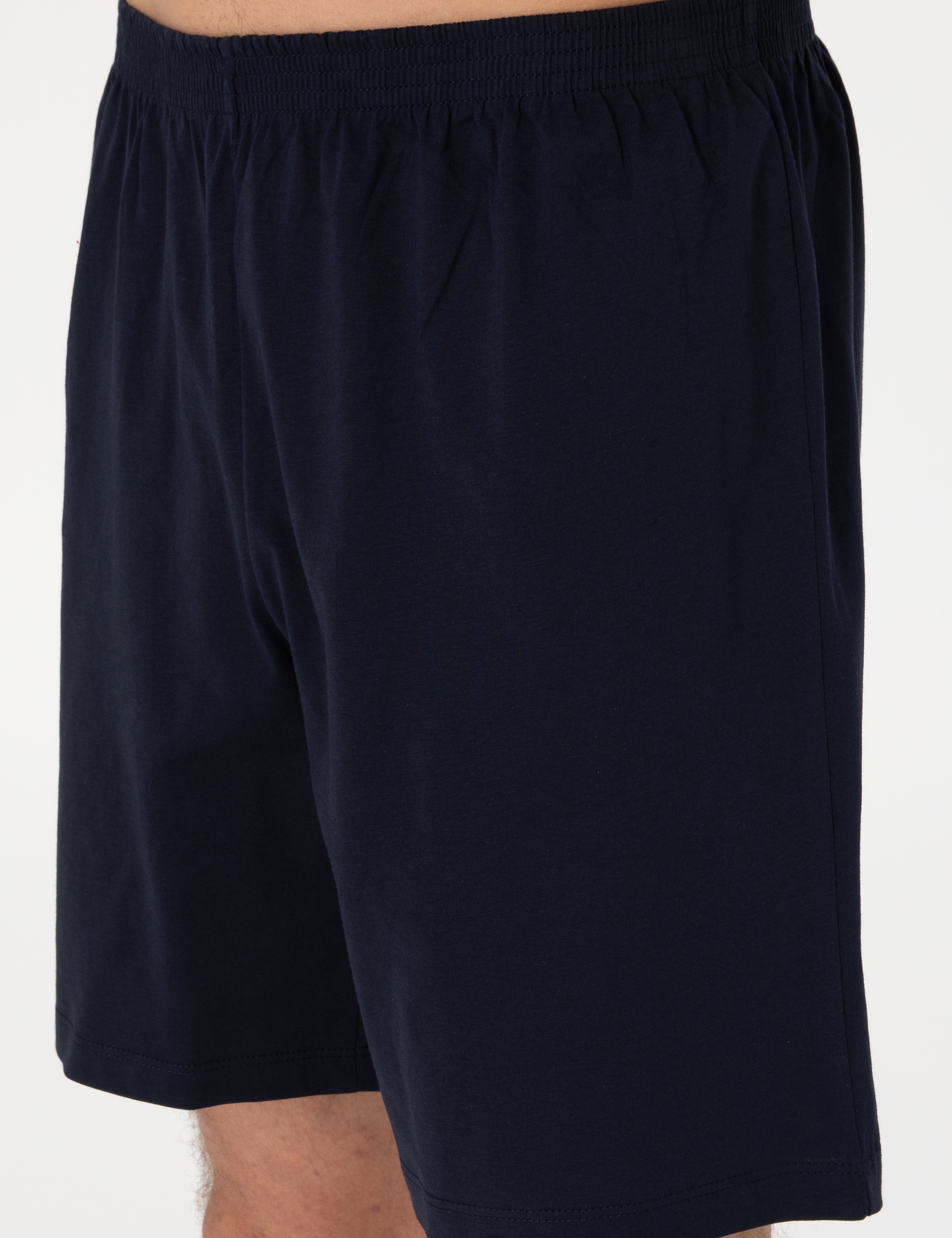 Bordo Kısakol 3'lü Jakarlı Pijama Takımı - Image 7