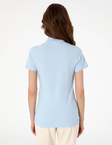 Mavi Slim Fit Pamuklu Polo Yaka Basic Tişört
