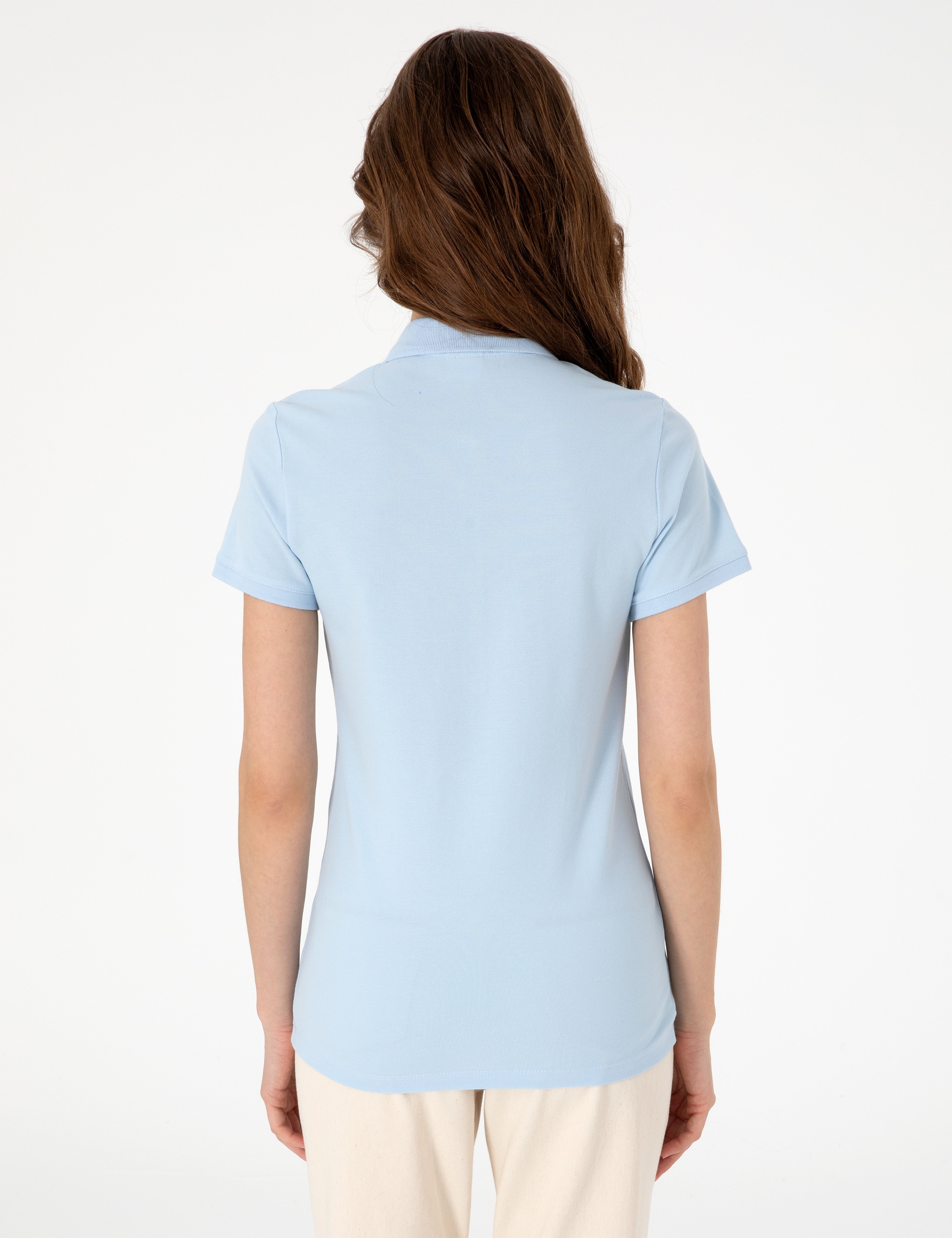 Mavi Slim Fit Pamuklu Polo Yaka Basic Tişört
