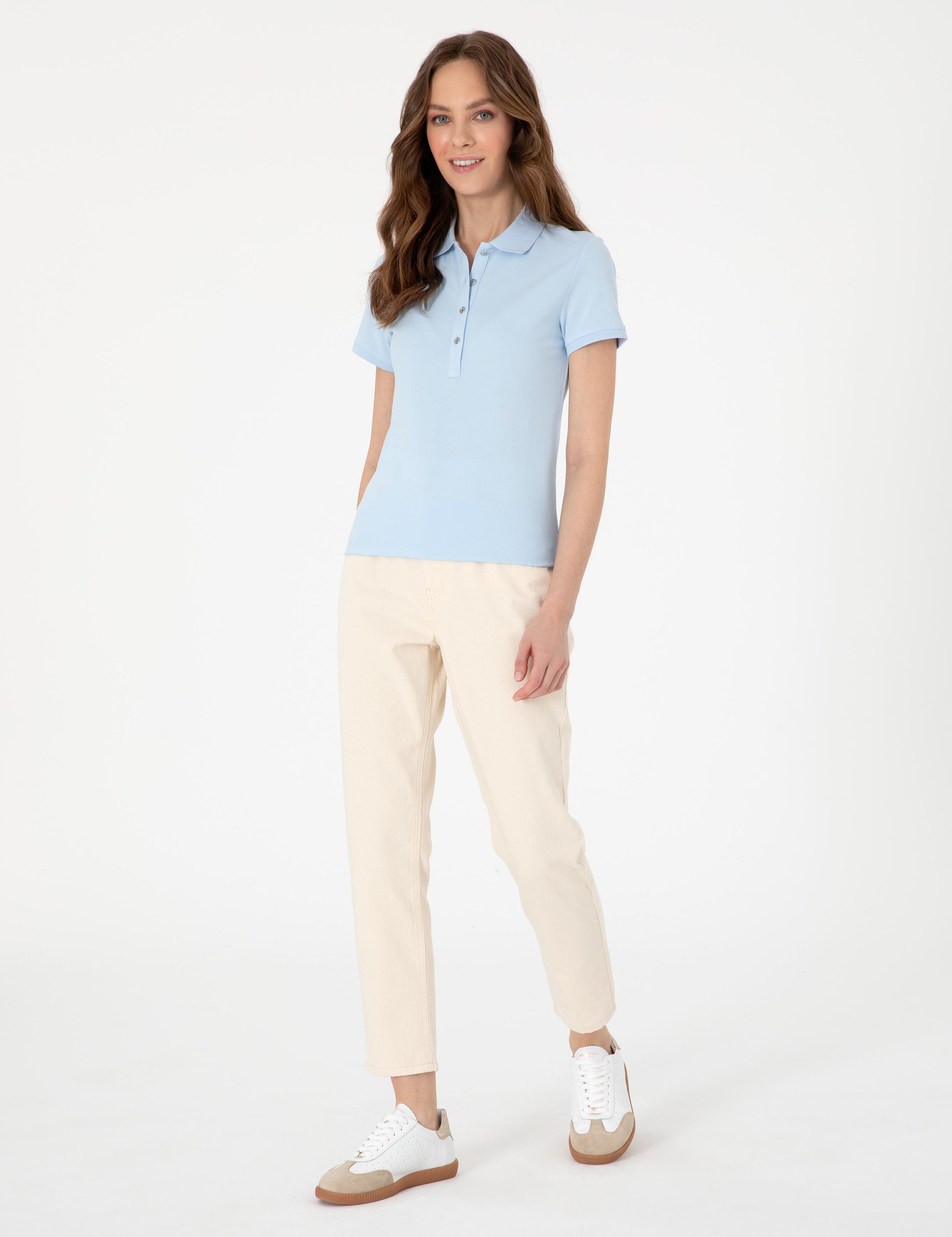 Mavi Regular Fit Pamuklu Polo Yaka Basic Tişört