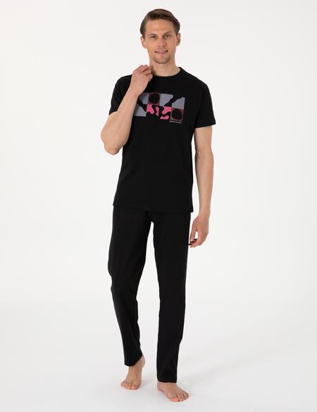 Siyah Kısakol Pijama Takımı - 50314389017