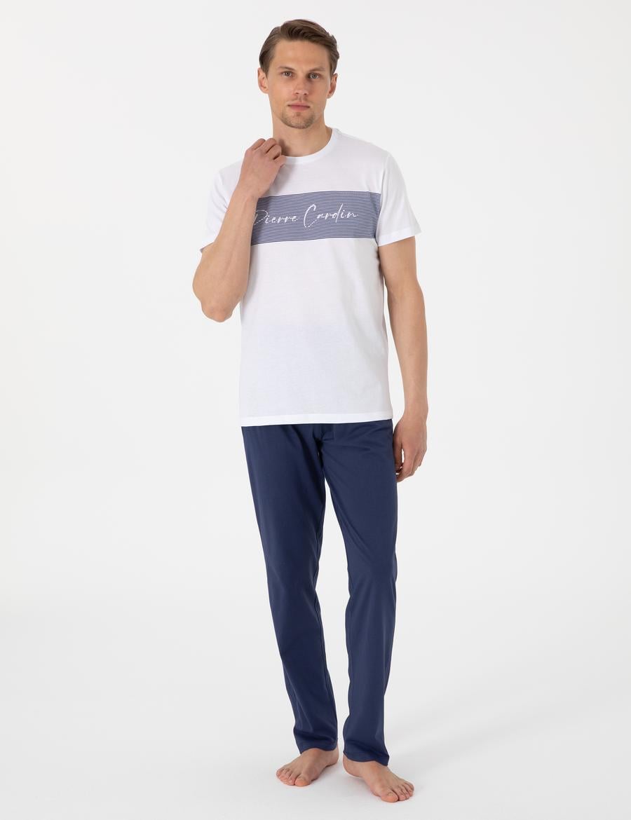 Beyaz Kısakol Pijama Takımı