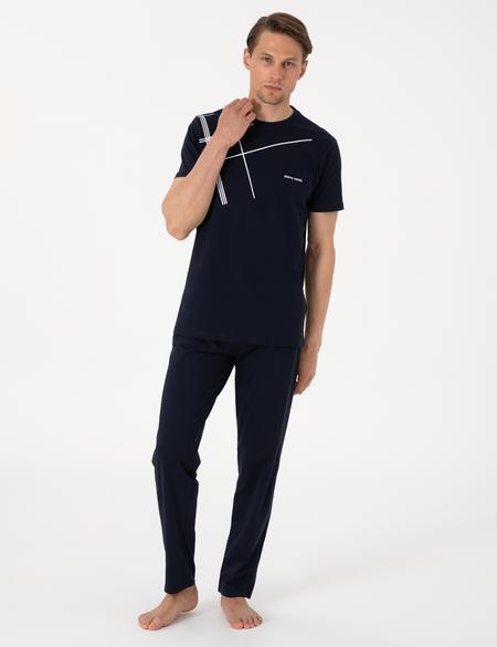 Lacivert Kısakol Pijama Takımı - 50314415006