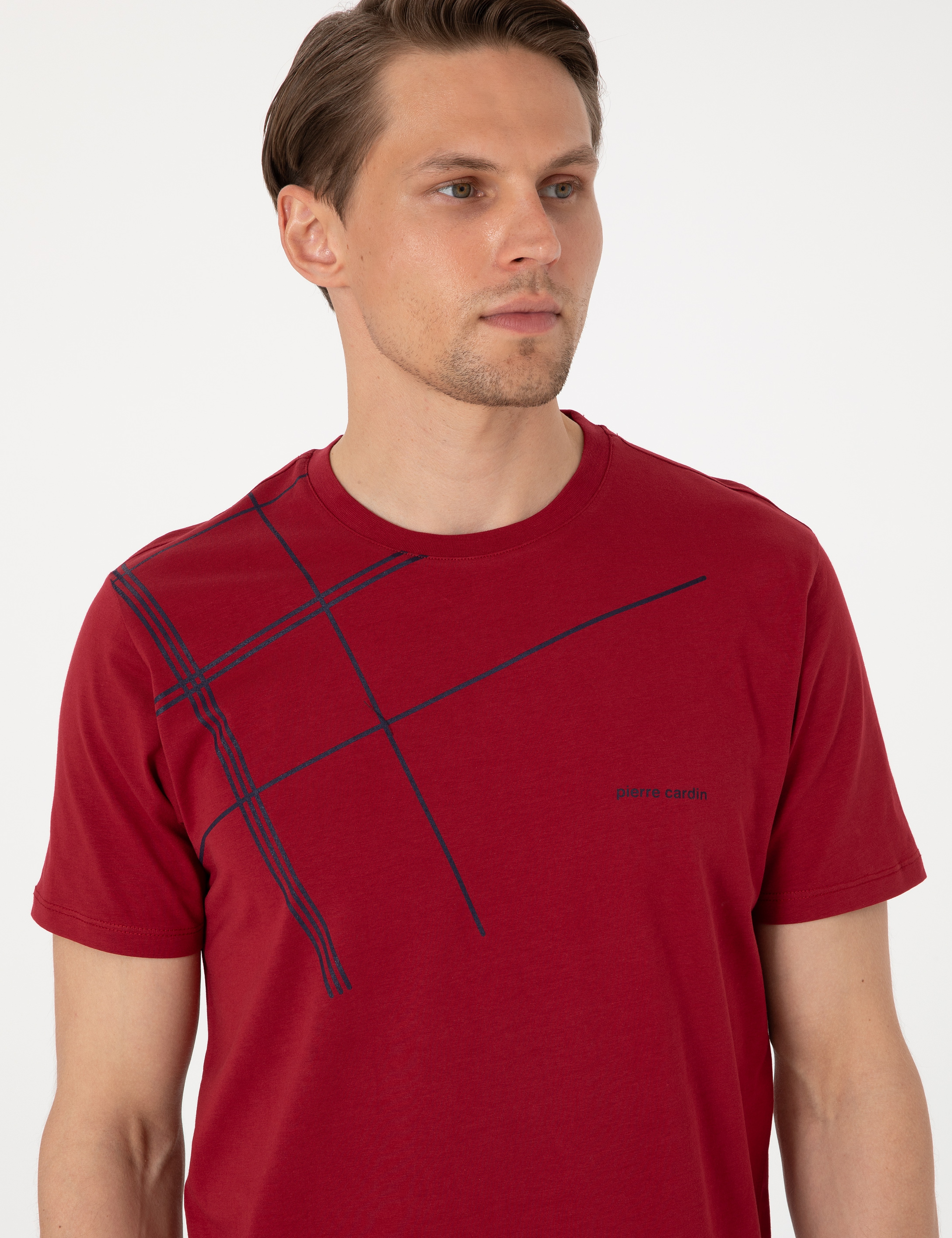 Bordo Kısakol Pijama Takımı - Image 2