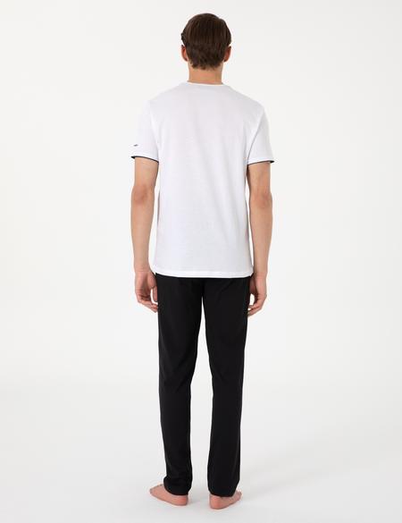 Beyaz Kısakol Pijama Takımı - 50314416001