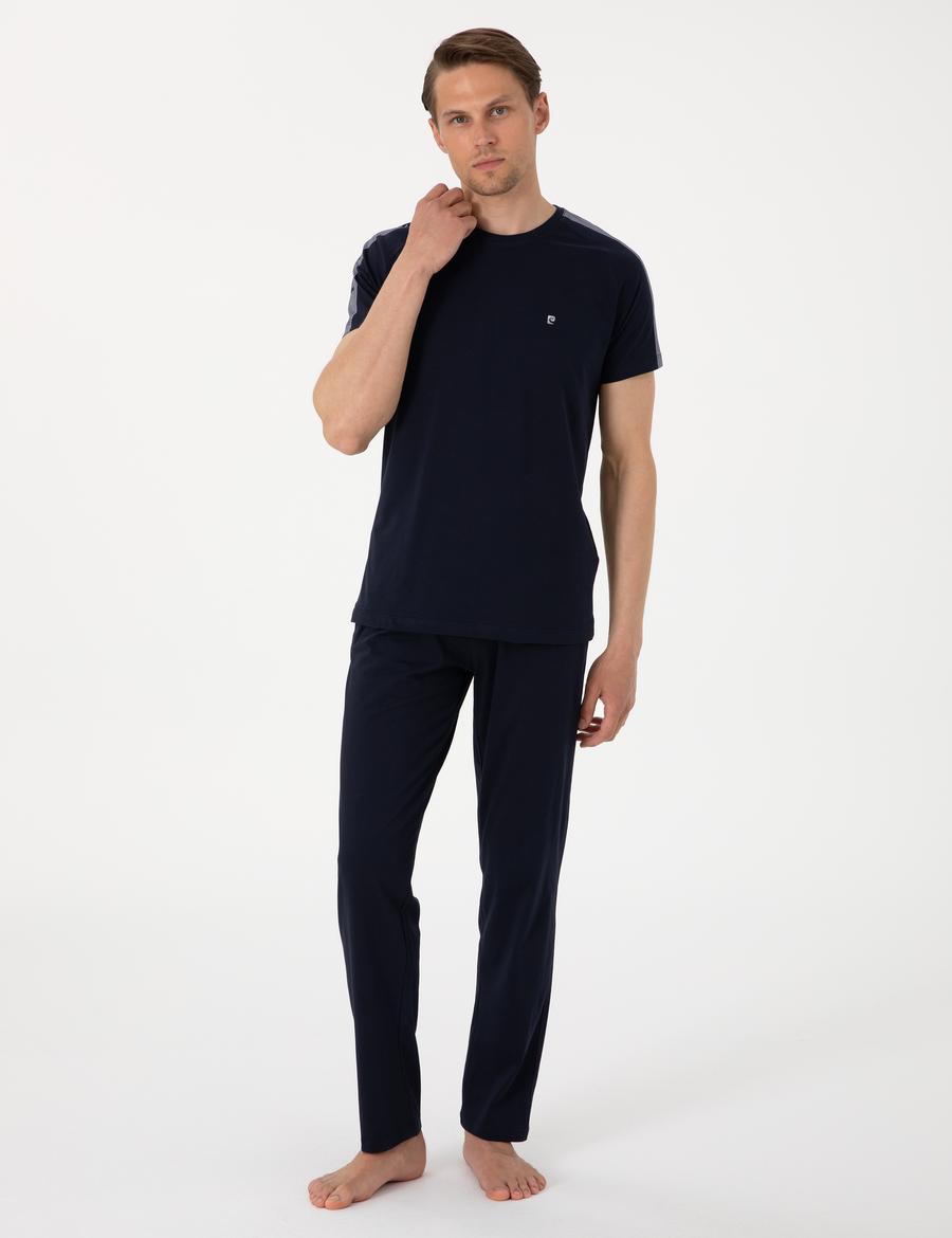 Lacivert Kısakol Pijama Takımı