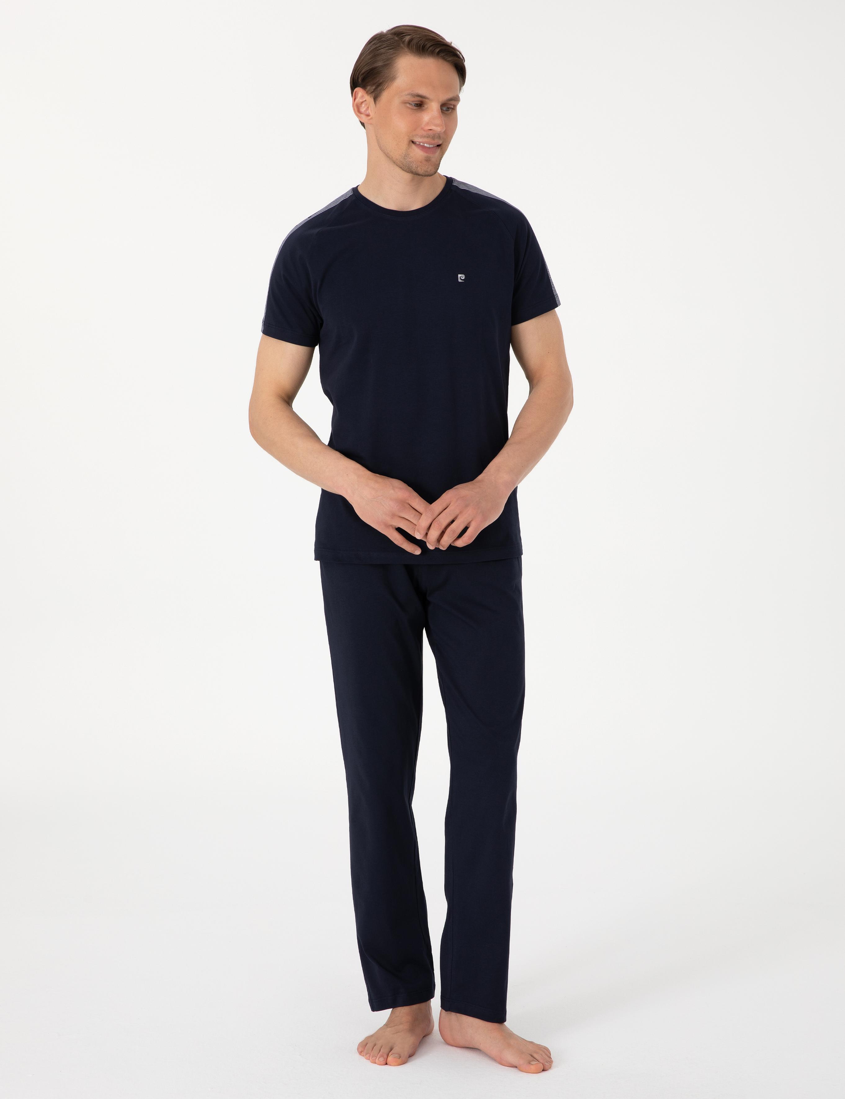 Lacivert Kısakol Pijama Takımı