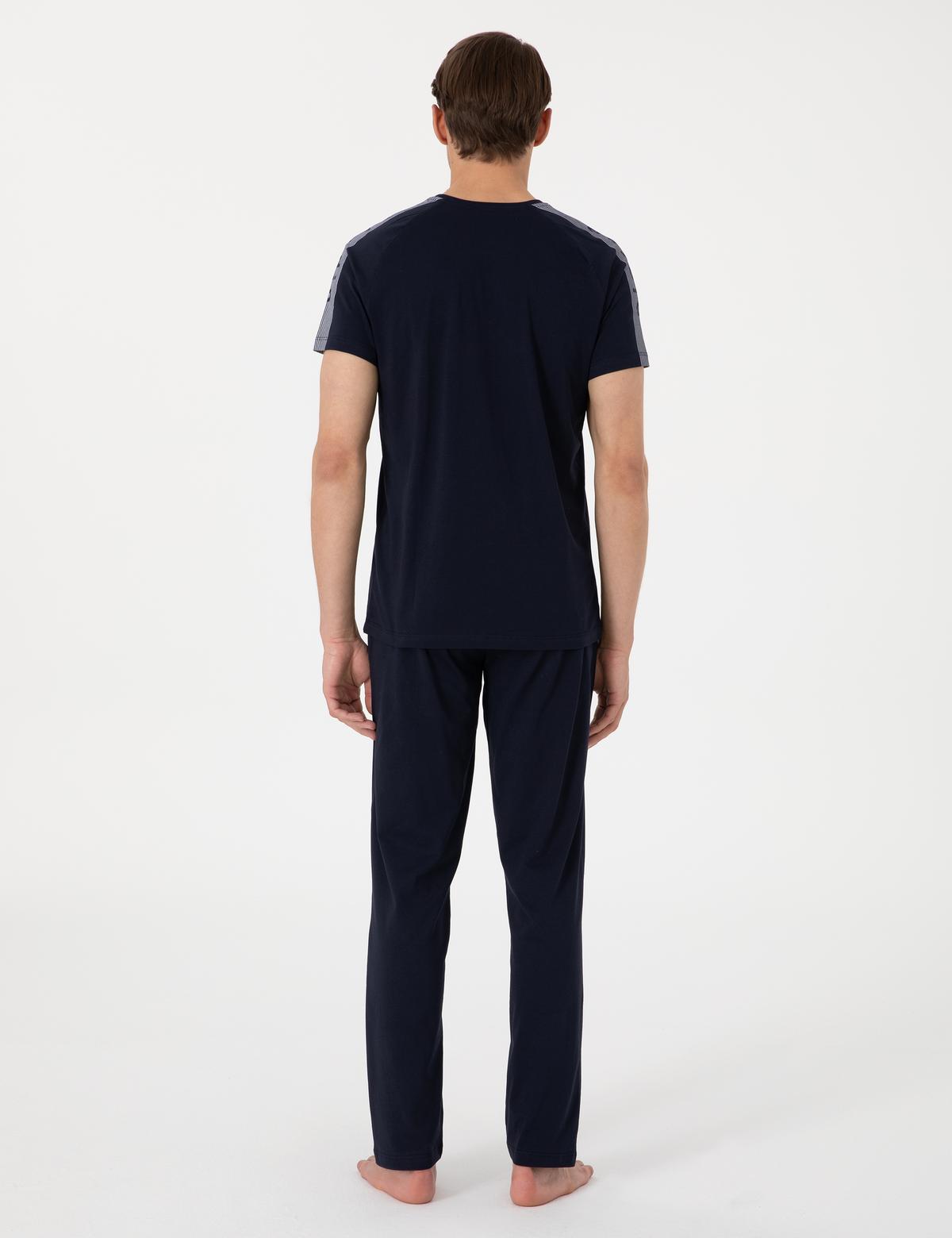 Lacivert Kısakol Pijama Takımı - 50314418022