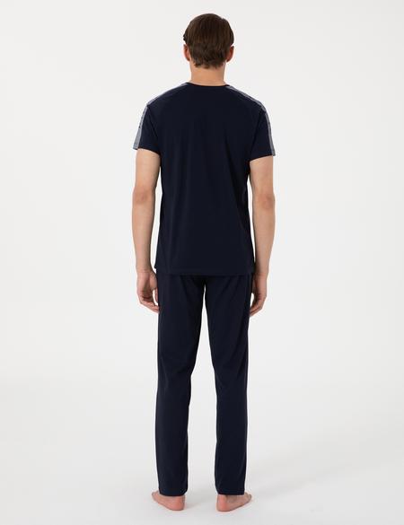 Lacivert Kısakol Pijama Takımı - 50314418022