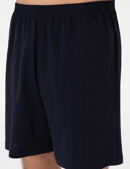 Mavi Kısakol 3'lü Jakarlı Pijama Takımı - 50314444001