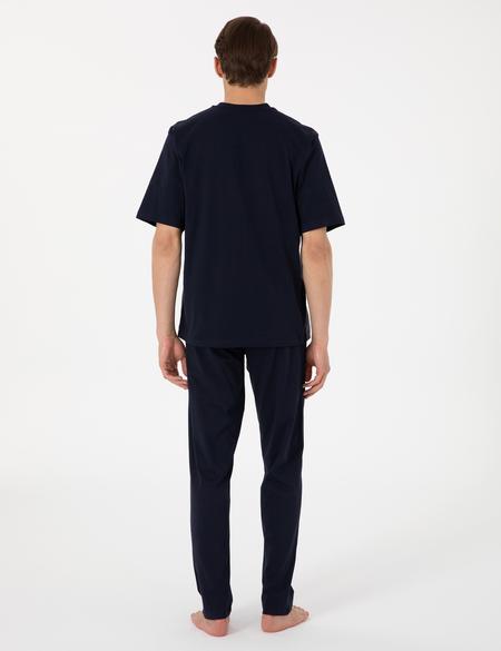 Yeşil Kısakol 3'lü Jakarlı Pijama Takımı - 50314446002