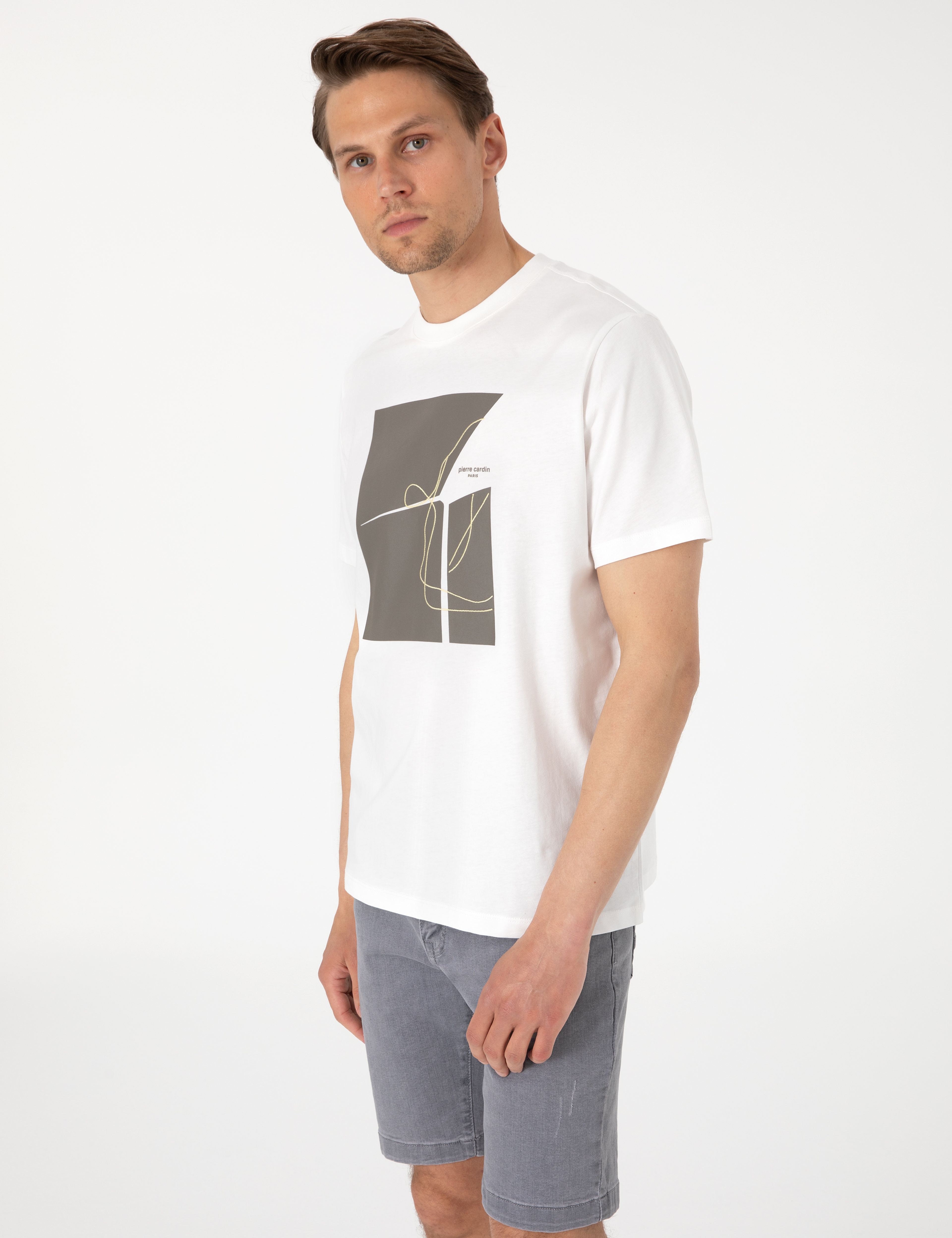 Ekru Regular Fit Tişört