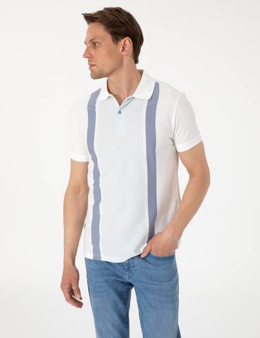 Ekru Slim Fit Tişört