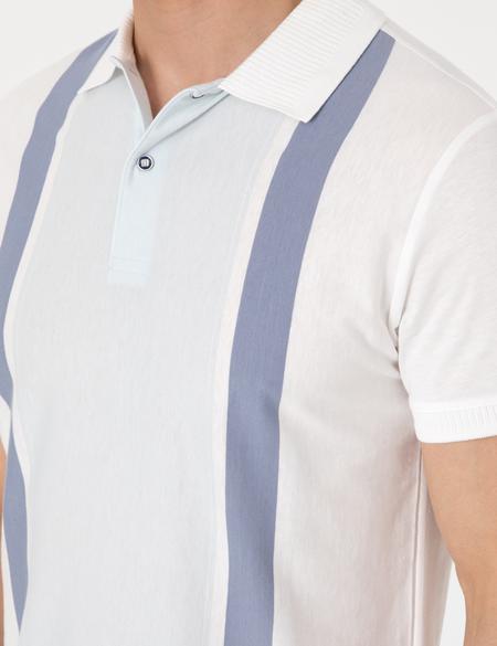 Ekru Slim Fit Tişört - 50302598193