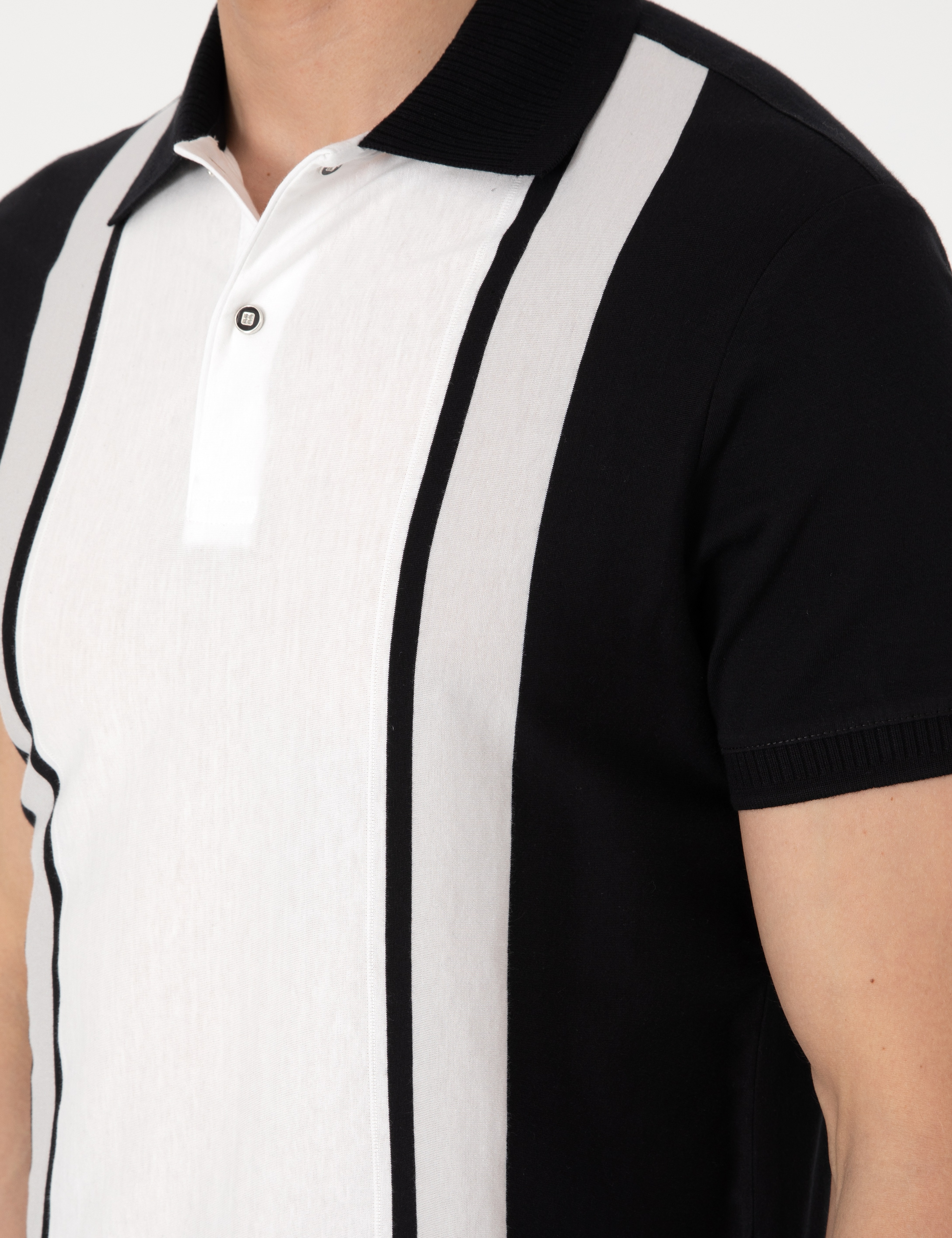 Siyah Slim Fit Tişört - Image 7