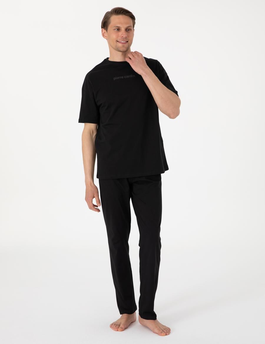 Siyah Kısakol Pijama Takımı
