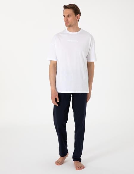 Beyaz Kısakol Pijama Takımı - 50314419023