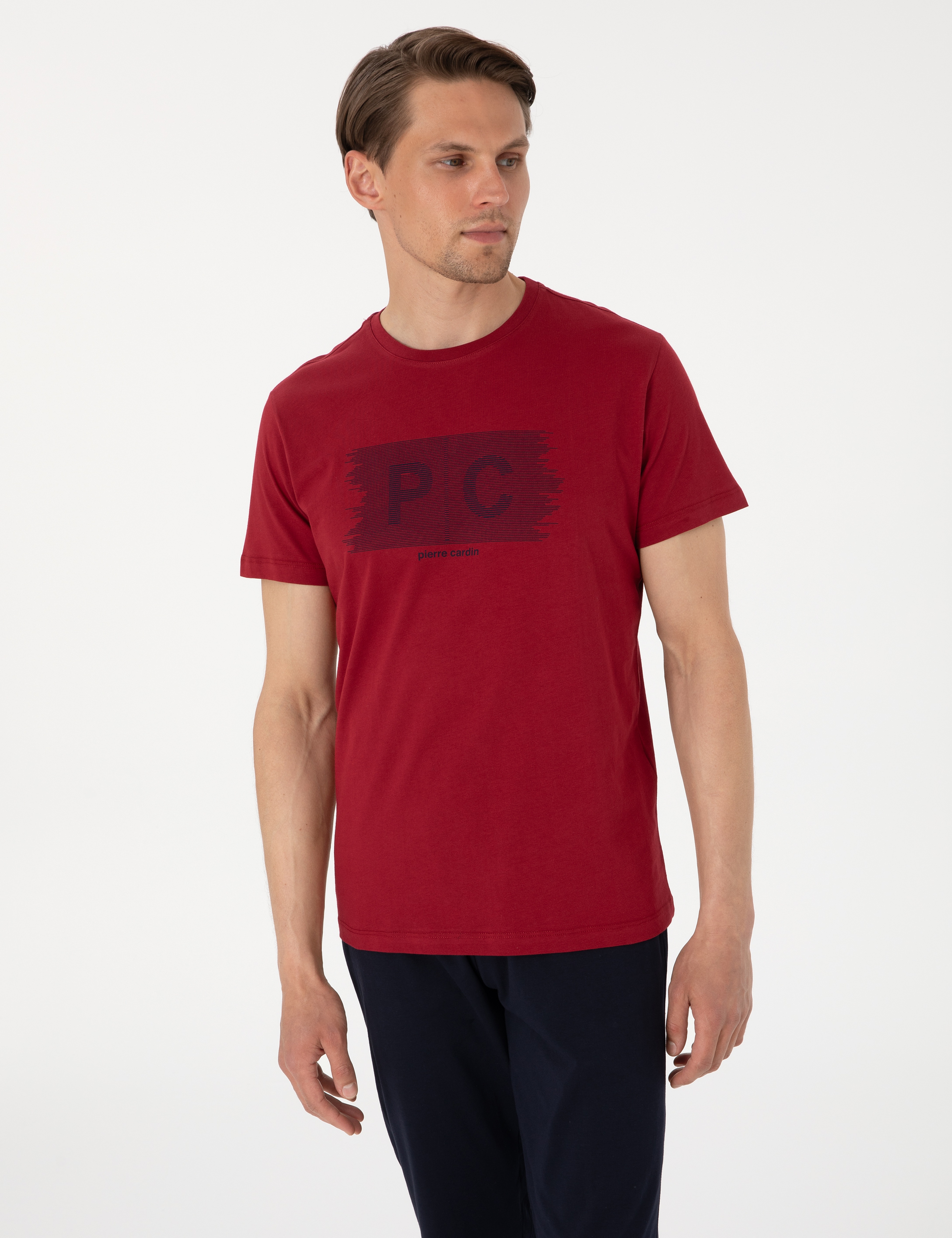 Bordo Kısakol Pijama Takımı
