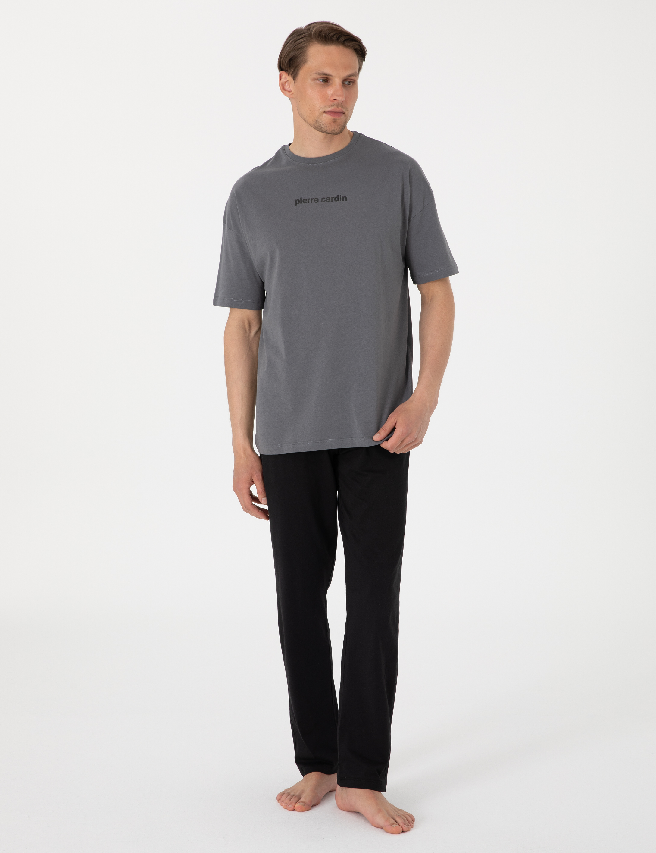 Gri Kısakol Pijama Takımı - Image 4