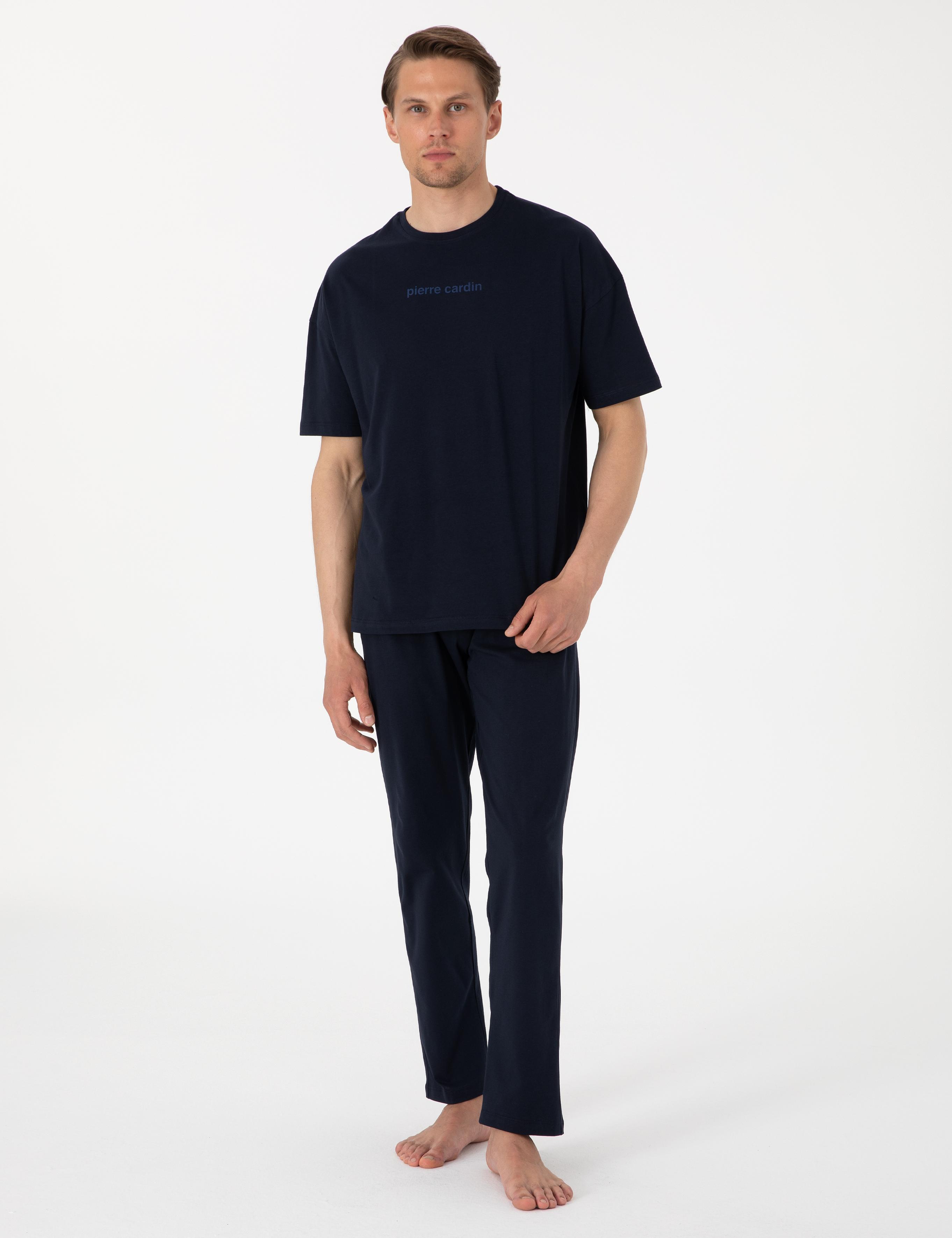 Lacivert Kısakol Pijama Takımı