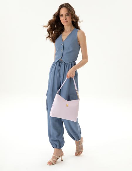 Açık Lila Omuz Çantası - 50318447004