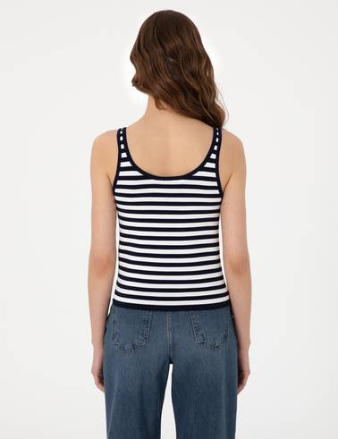 Lacivert Slim Fit Triko Tişört