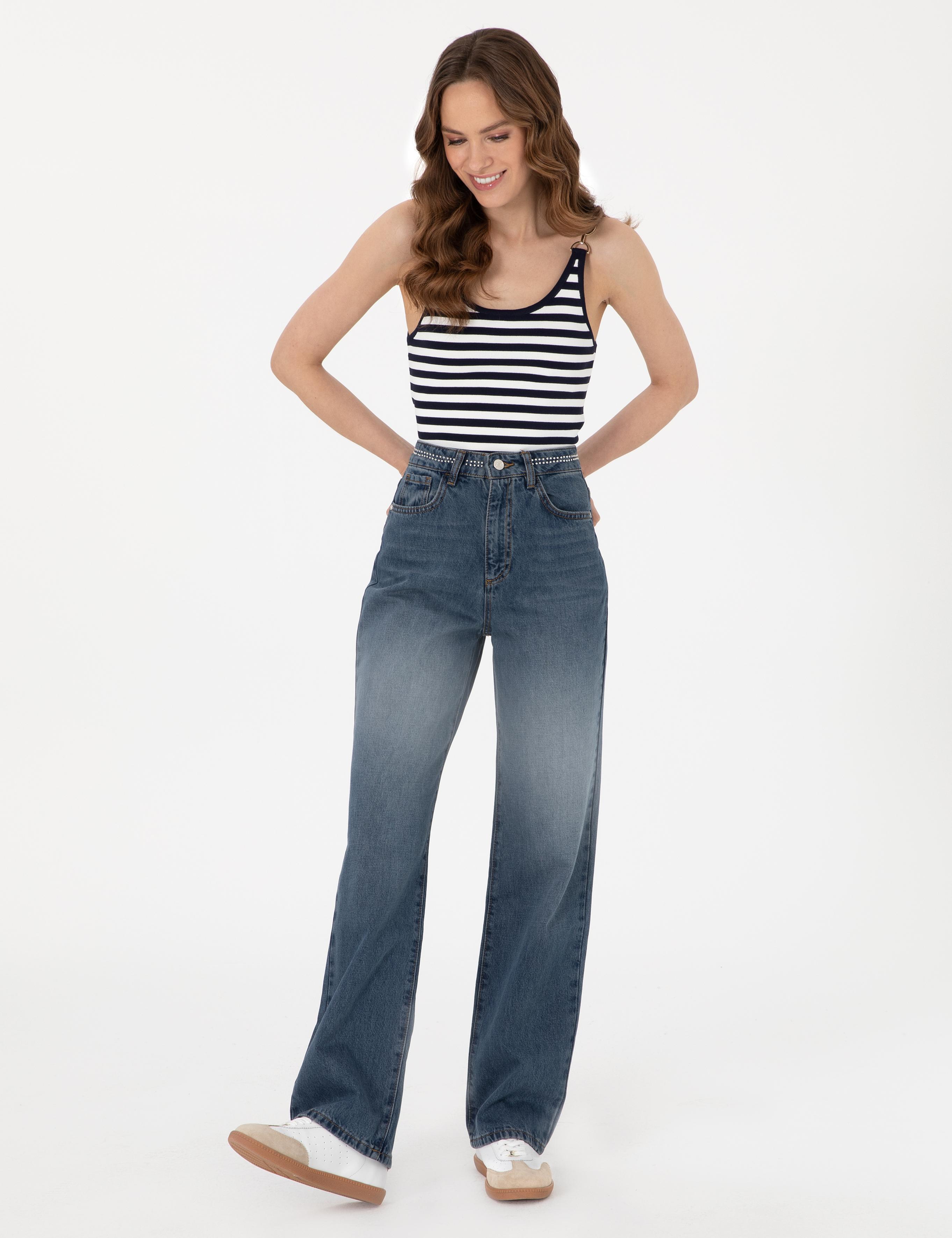 Lacivert Slim Fit Triko Tişört