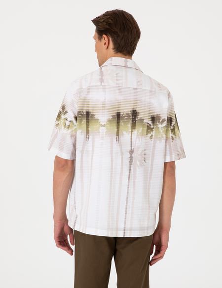 Haki Oversize Kısa Kollu Gömlek - 50304517005