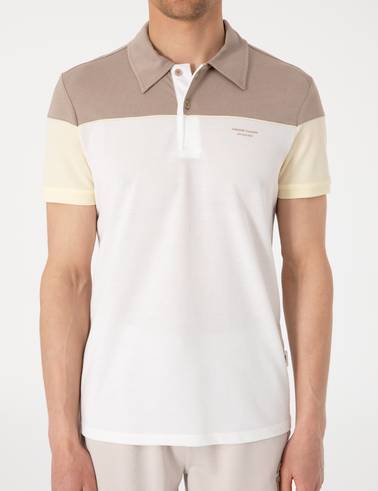 Ekru Slim Fit Tişört