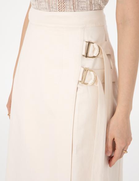 Ekru A Kesim Dokuma Etek - 50301232001