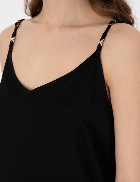 Siyah Regular Fit Bluz - 50301166016