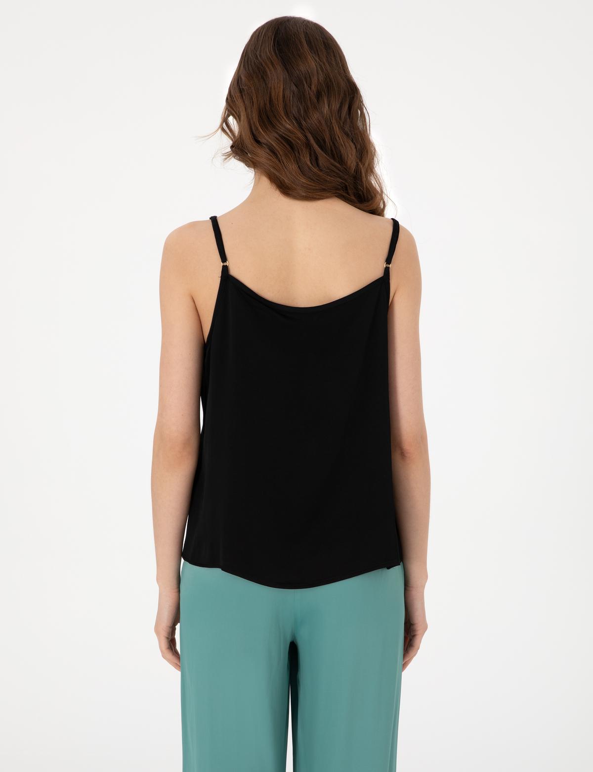 Siyah Regular Fit Bluz - 50301166016