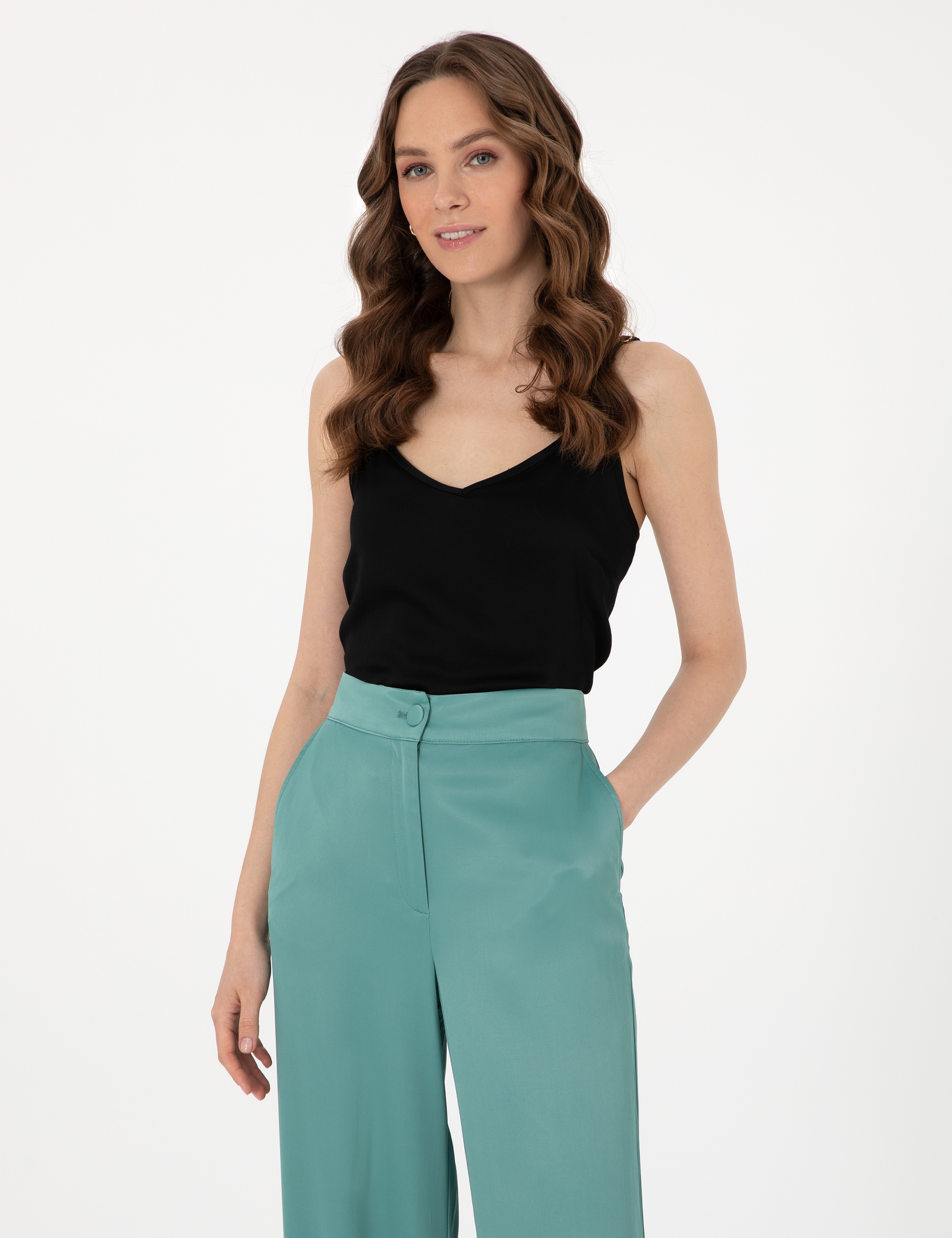 Siyah Regular Fit Bluz - Image 3