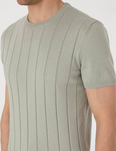 Çağla Slim Fit %100 Pamuk Bisiklet Yaka Triko Tişört