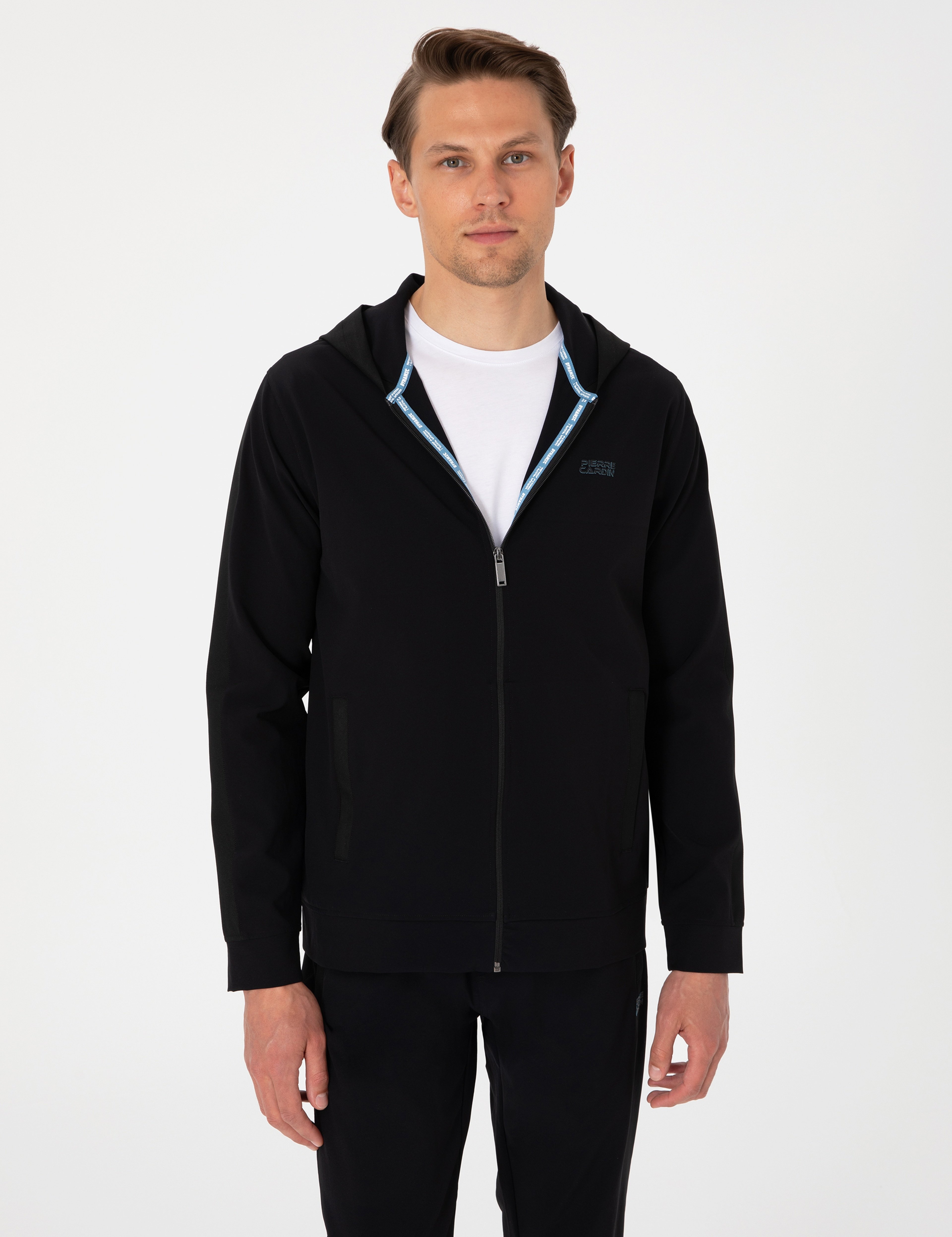 Siyah Regular Fit Eşofman Üstü - Image 1