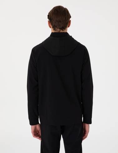Siyah Regular Fit Eşofman Üstü