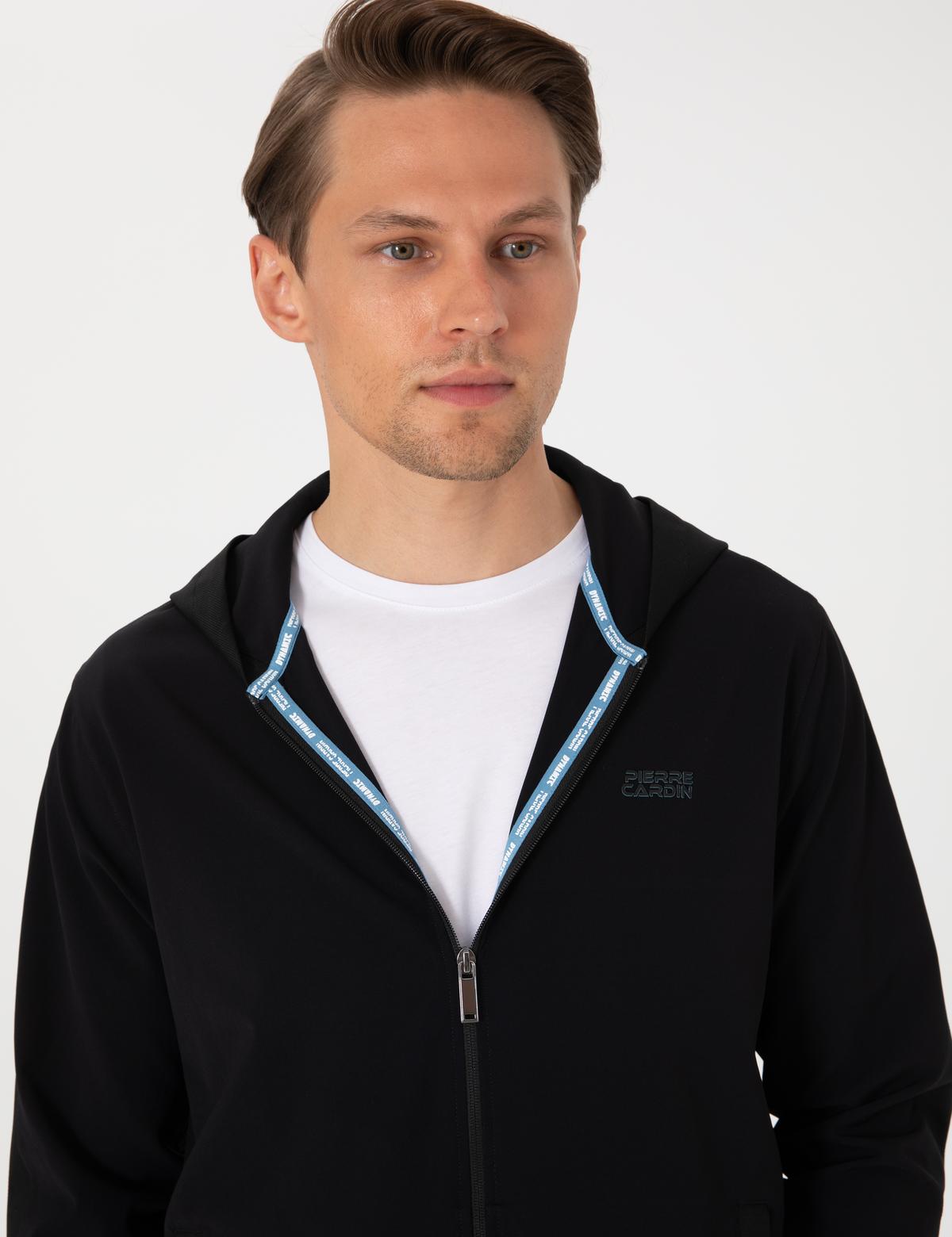 Siyah Regular Fit Eşofman Üstü - 50306112006