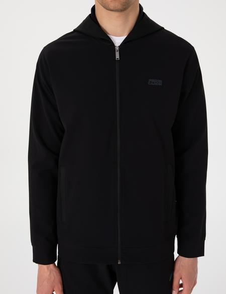 Siyah Regular Fit Eşofman Üstü - 50306112006