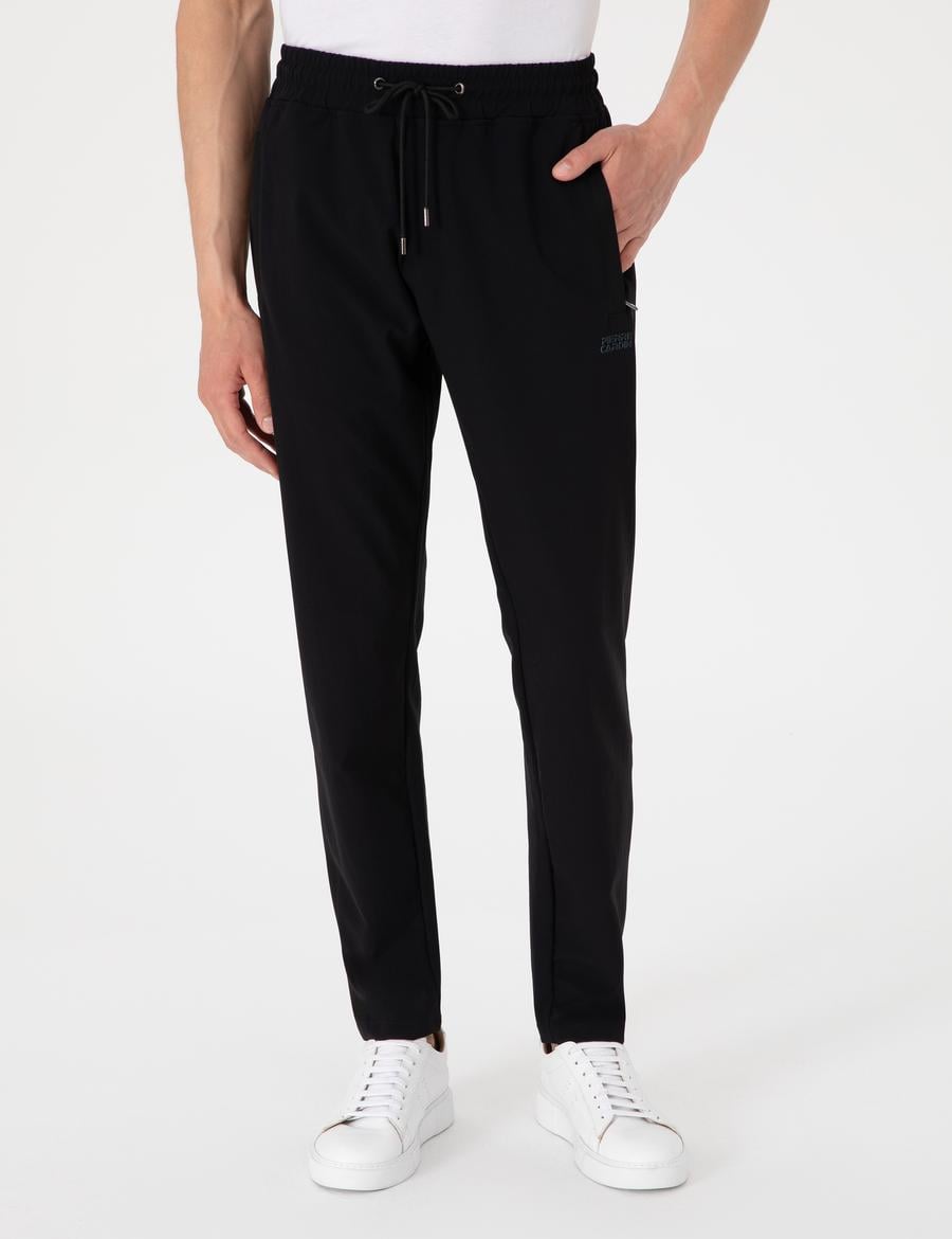 Siyah Regular Fit Eşofman Altı