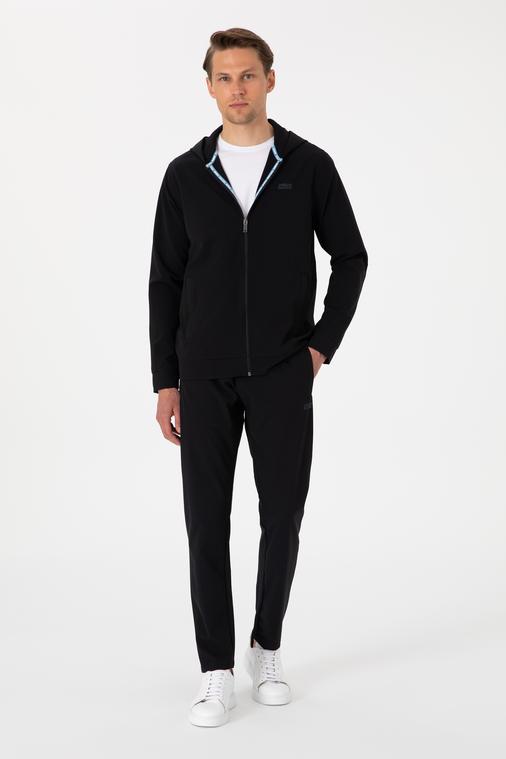 Siyah Regular Fit Eşofman Altı