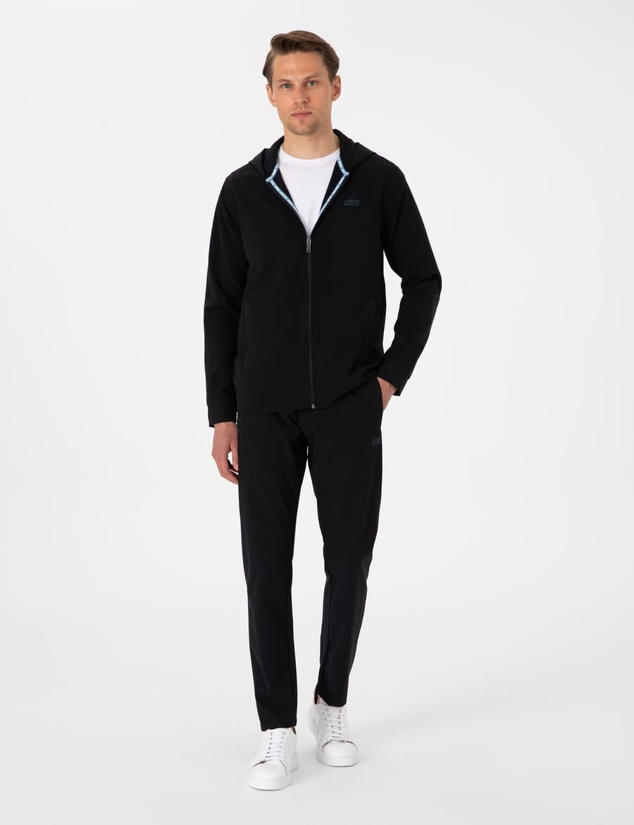 Siyah Regular Fit Eşofman Altı