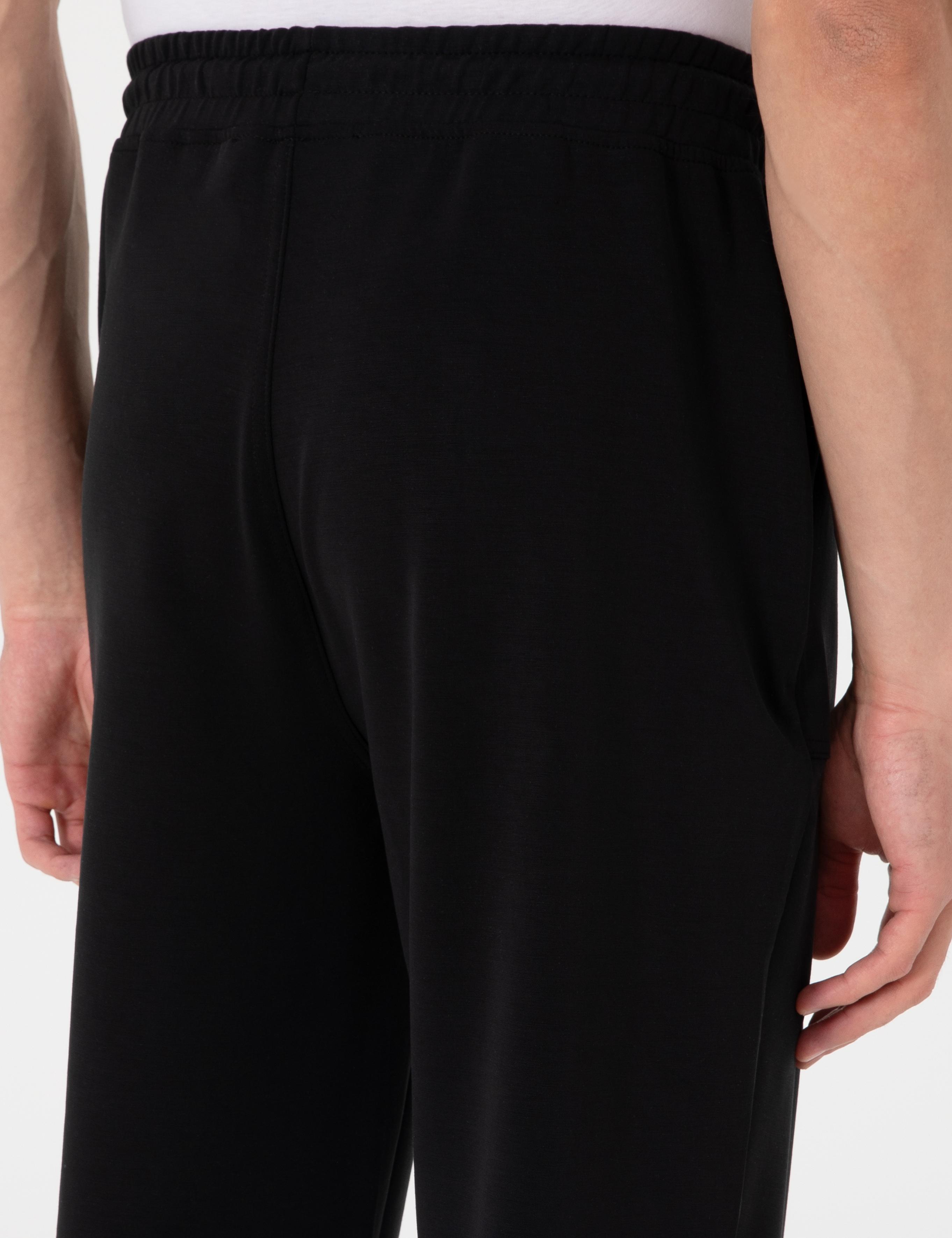 Siyah Regular Fit Eşofman Altı