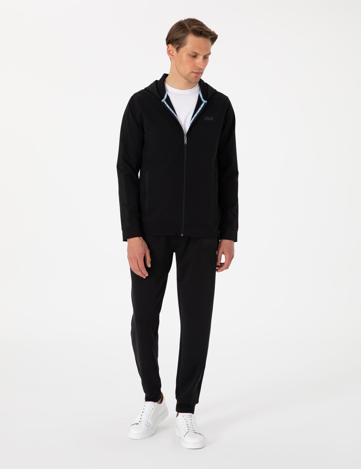 Siyah Regular Fit Eşofman Altı - 50302614037