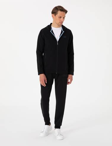 Siyah Regular Fit Eşofman Altı