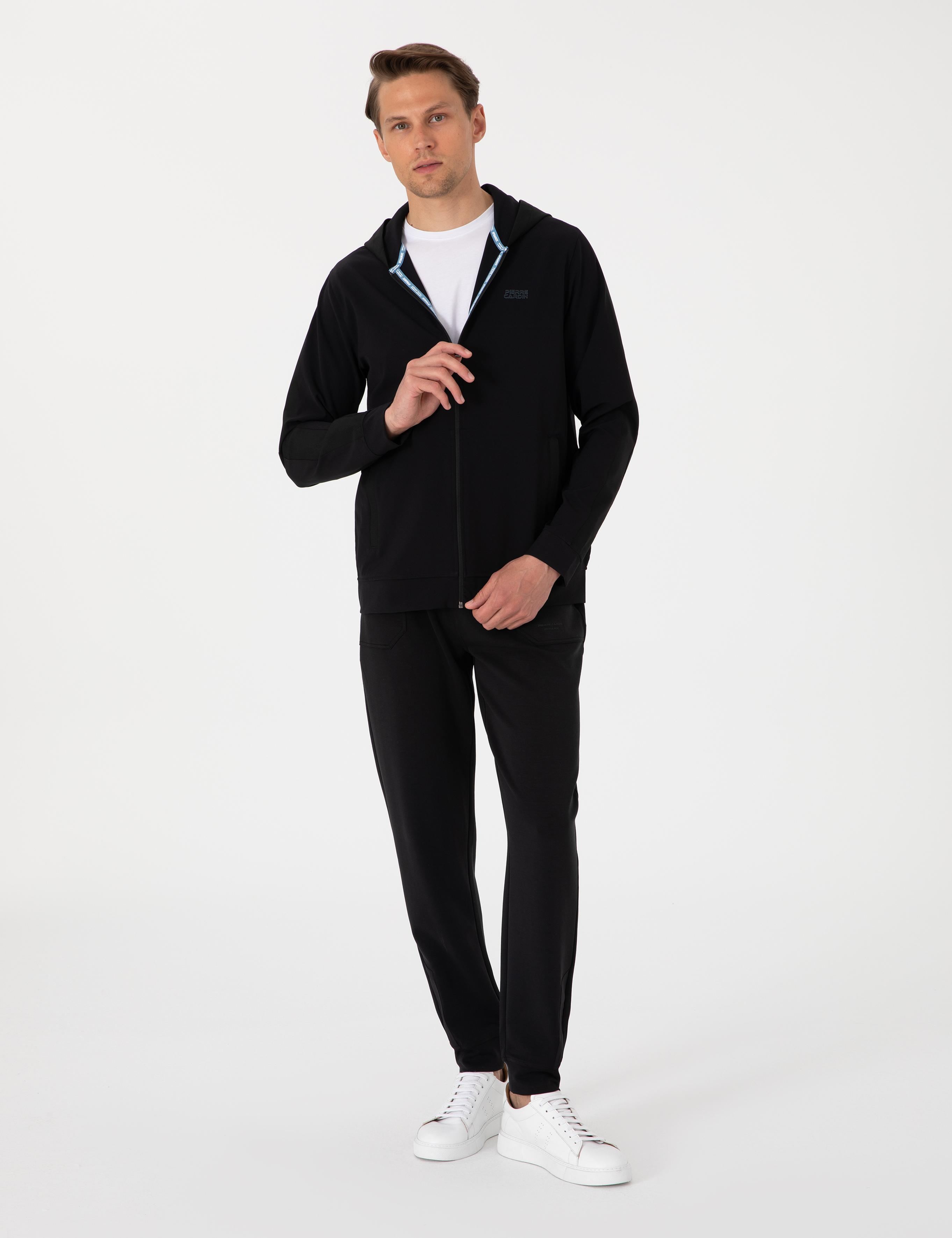 Siyah Regular Fit Eşofman Altı